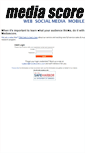 Mobile Screenshot of mediascoreinc.com