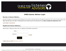 Tablet Screenshot of chez106.mediascoreinc.com