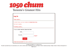 Tablet Screenshot of 1050chum.mediascoreinc.com
